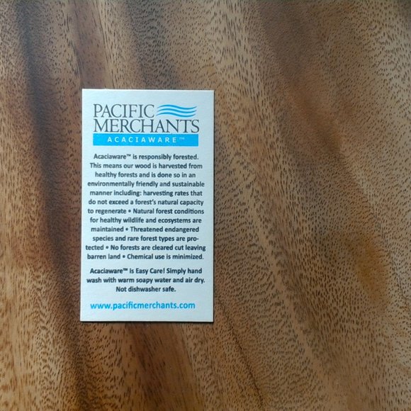 NWT  Hand Carved .Two wood serving platters 9inch x 9inch Free Shipping ! - Picture 4 of 5